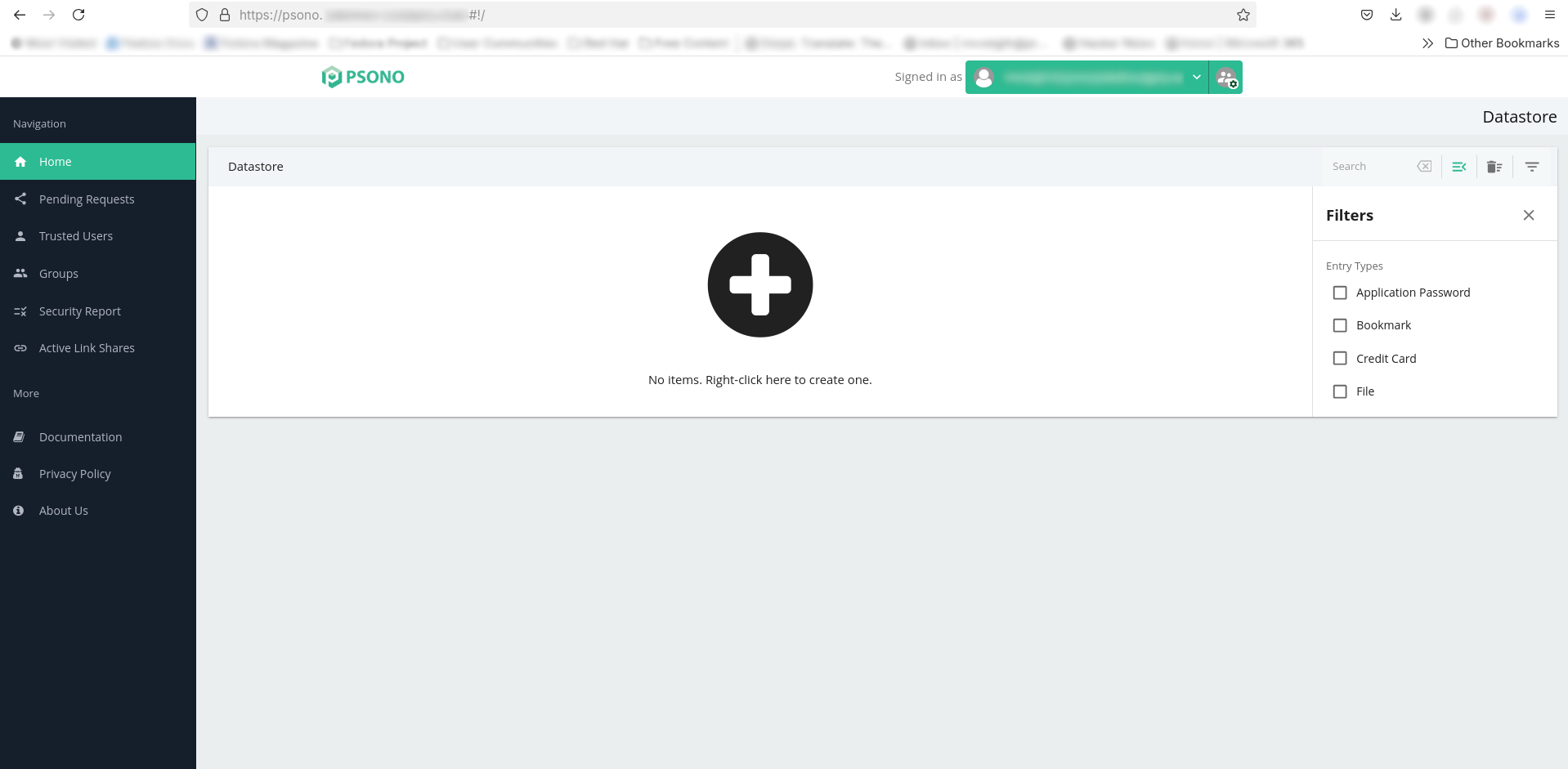 Psono running successfully with Docker